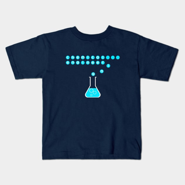 chemical engineering engineer t-shirt with logo Kids T-Shirt by PrisDesign99